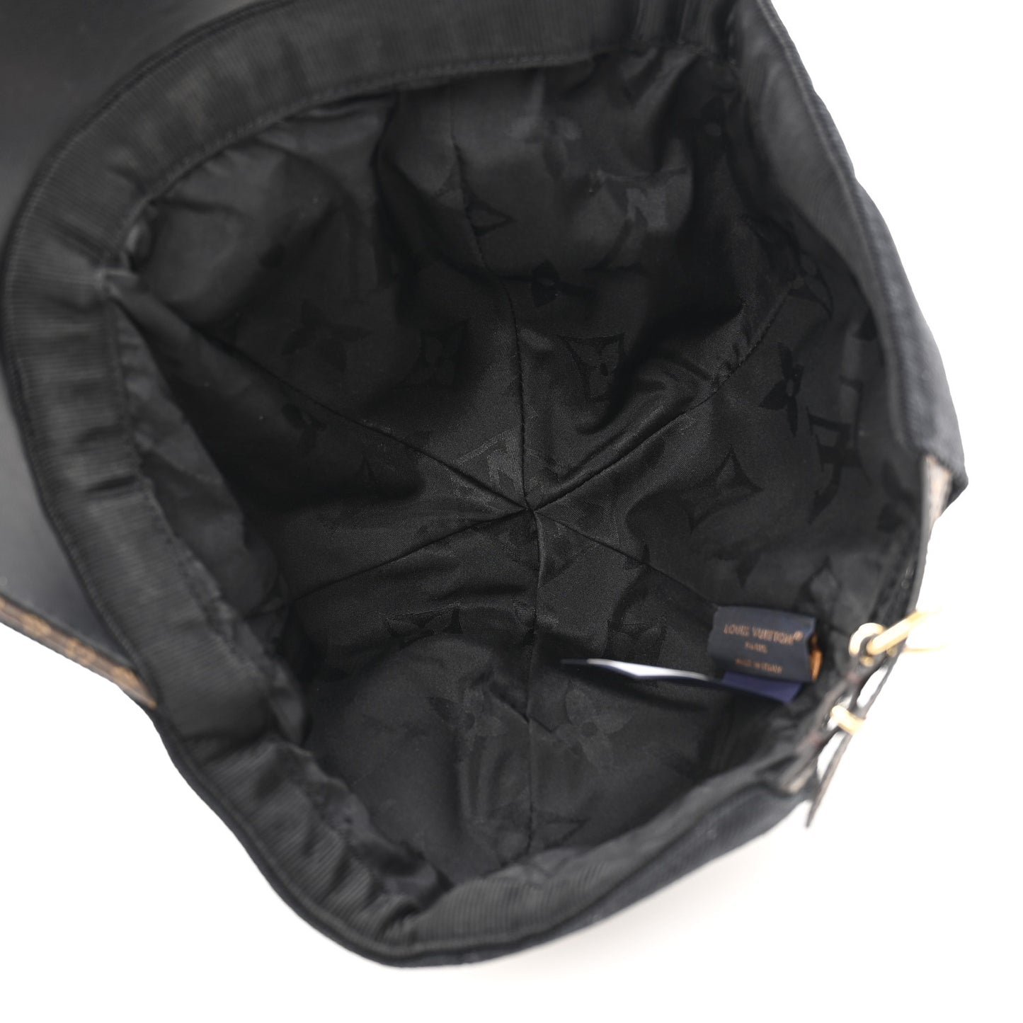 Monogram Cotton Jacquard Embroidered LV Day L Cap Black