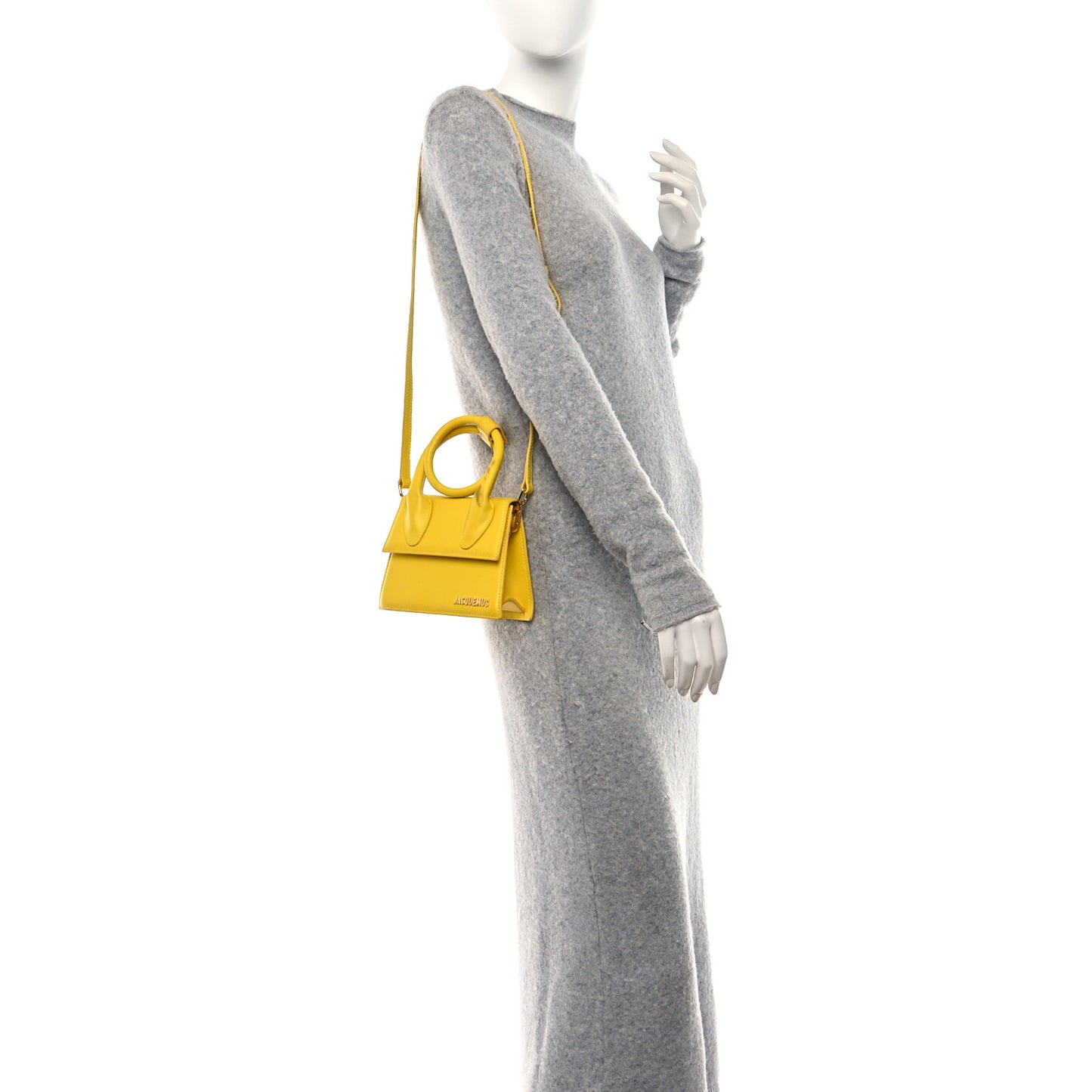 Smooth Calfskin Le Chiquito Noeud Yellow