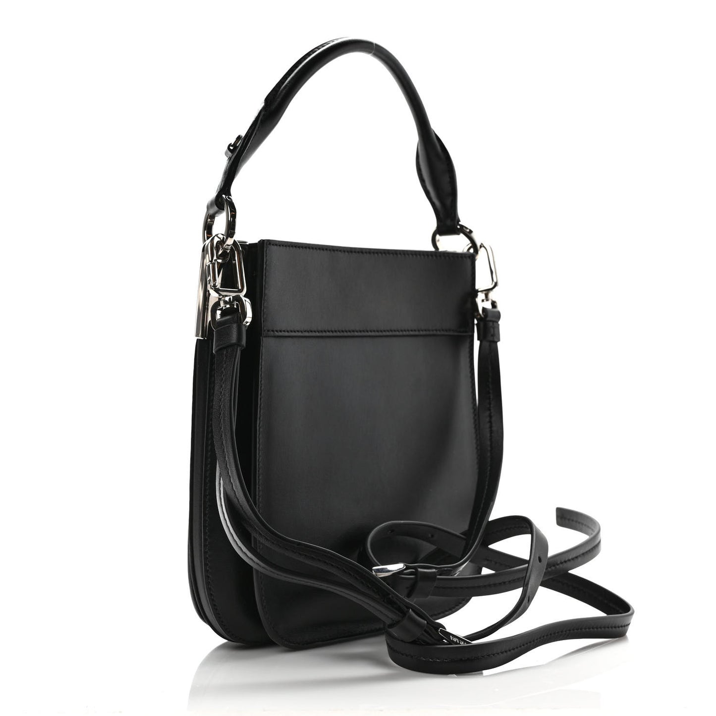City Calfskin Small Margit Bag Black