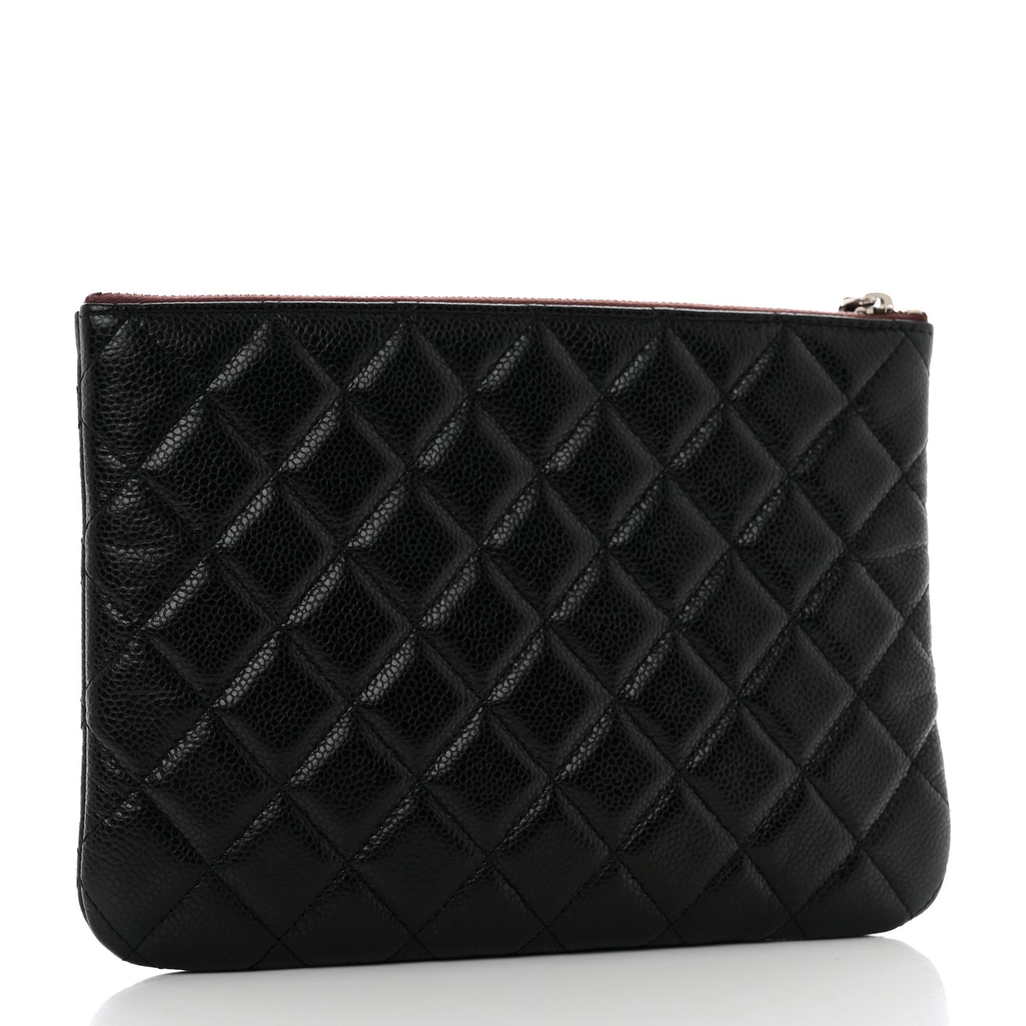 Caviar Quilted Medium Cosmetic Case Black