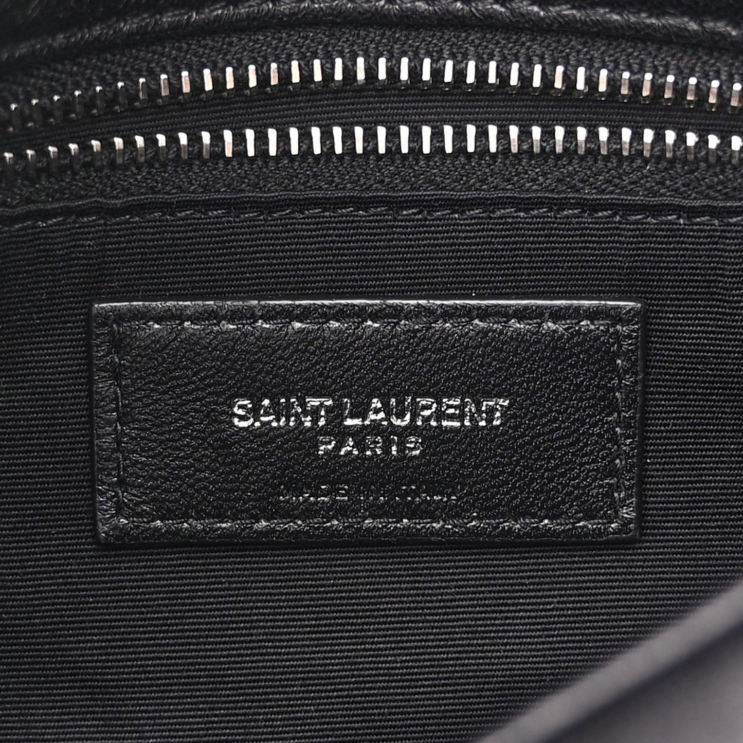 Lambskin Quilted Toy Loulou Puffer Monogram Chain Satchel Black