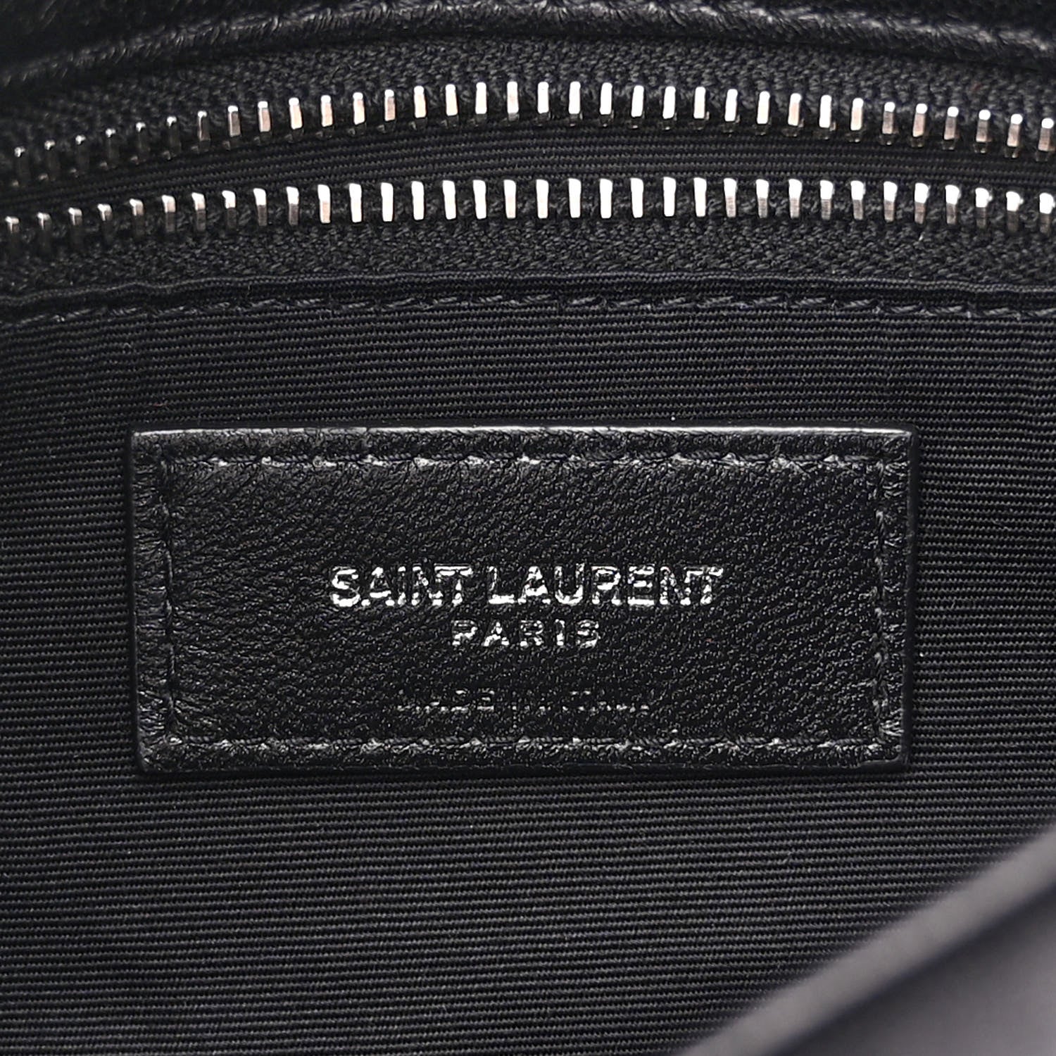 Saint Laurent Lambskin Quilted Toy Loulou Puffer Monogram Chain Satchel Black 6 of 10