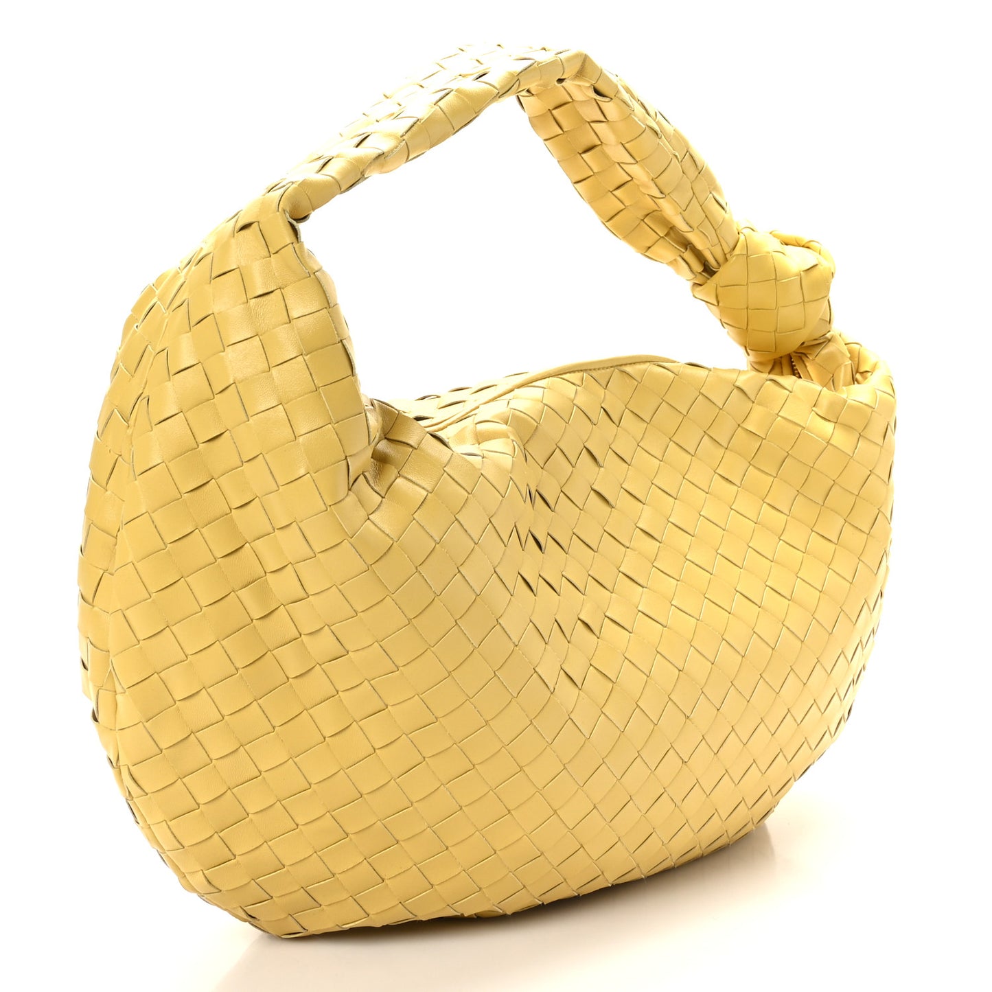 Nappa Intrecciato Large Jodie Hobo Corn