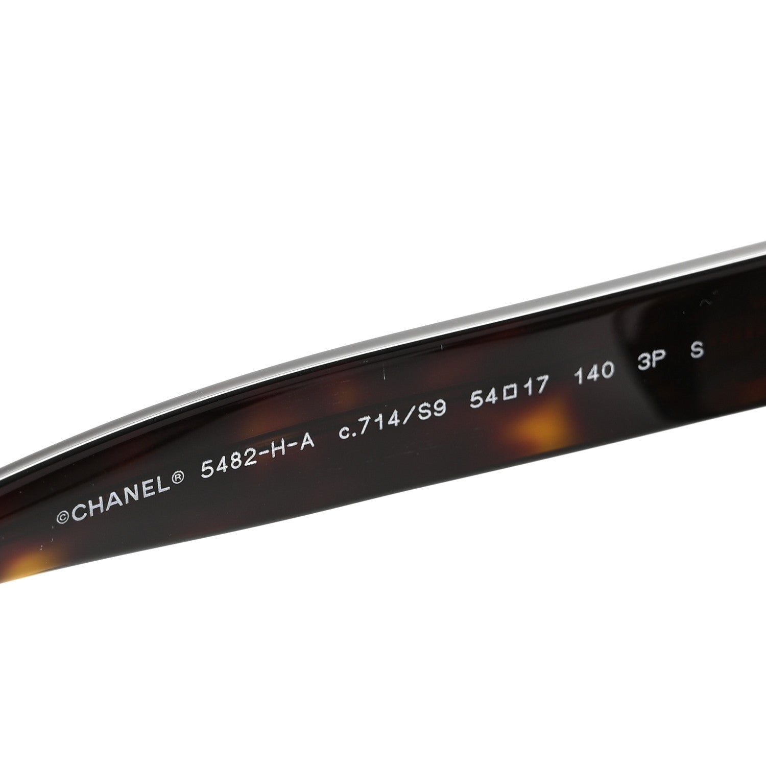 Chanel Acetate Polarized Pearl CC Square Sunglasses 5482-H-A Dark Havana 5 of 8