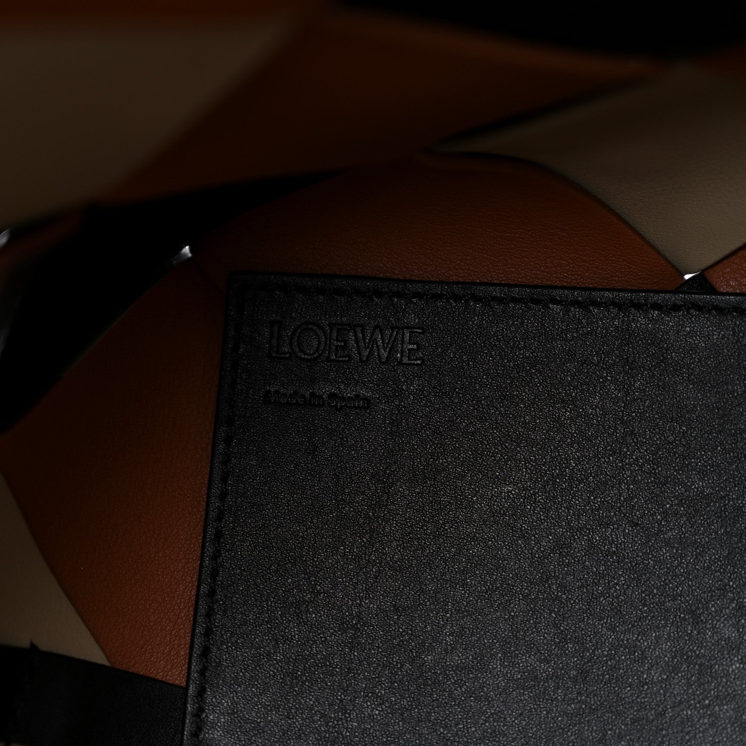 Loewe Calfskin Woven Studded Basket Surplus Bag Multicolor 6 of 12