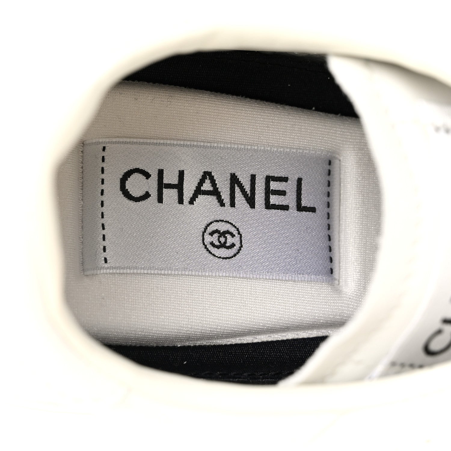 Chanel Calfskin CC Womens Sneakers 38 White 6 of 11