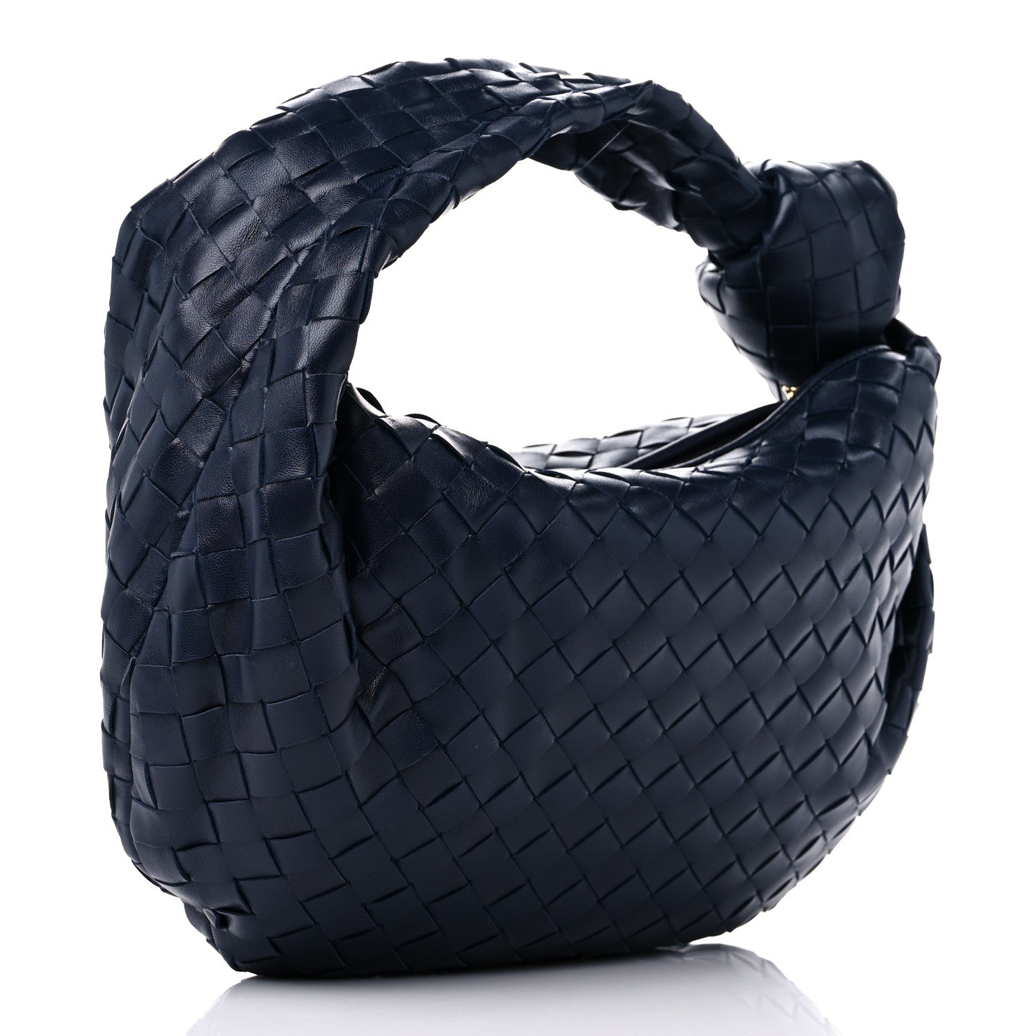 Bottega Veneta Nappa Intrecciato Teen Jodie Navy 3 of 8