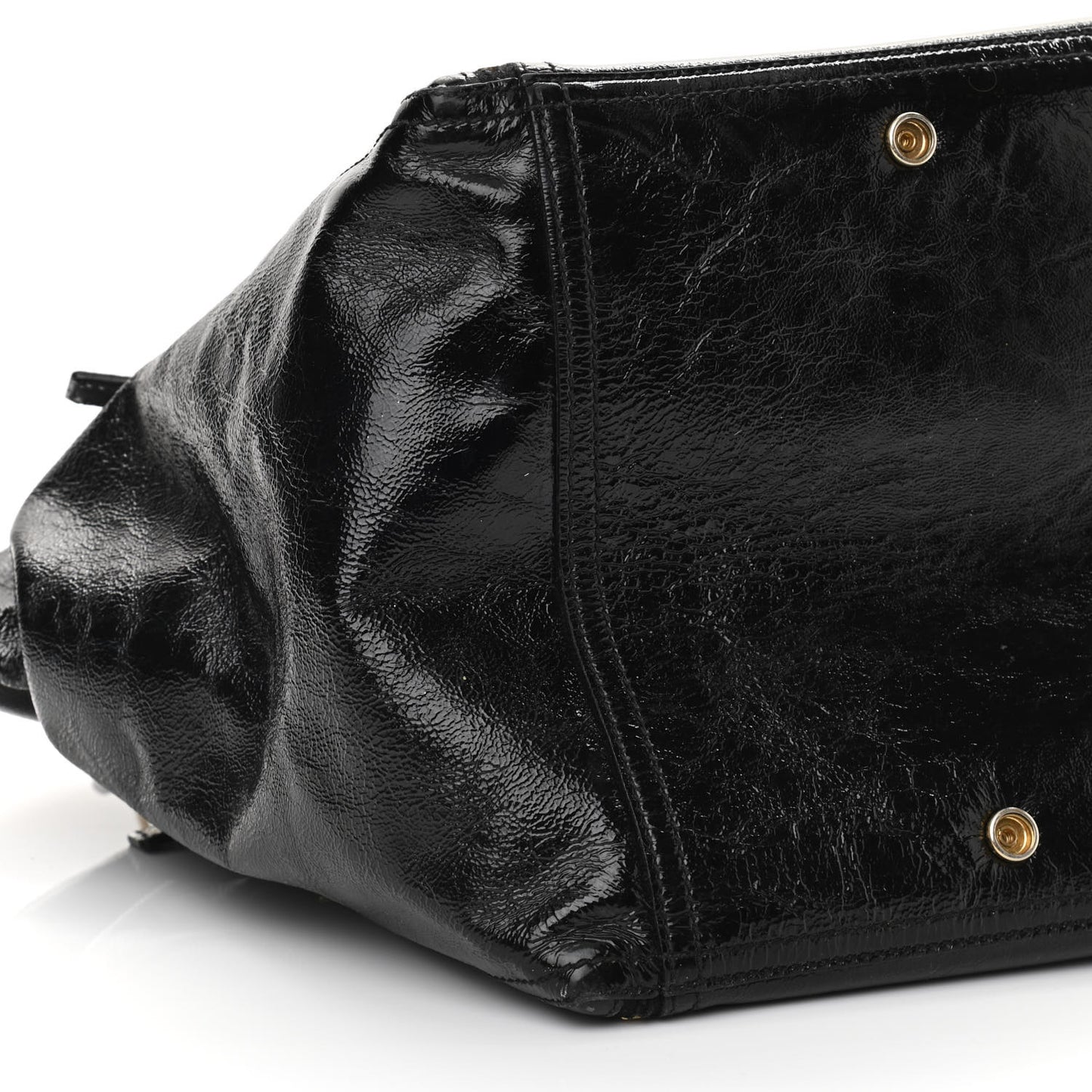 Patent Large Downtown Tote Black
