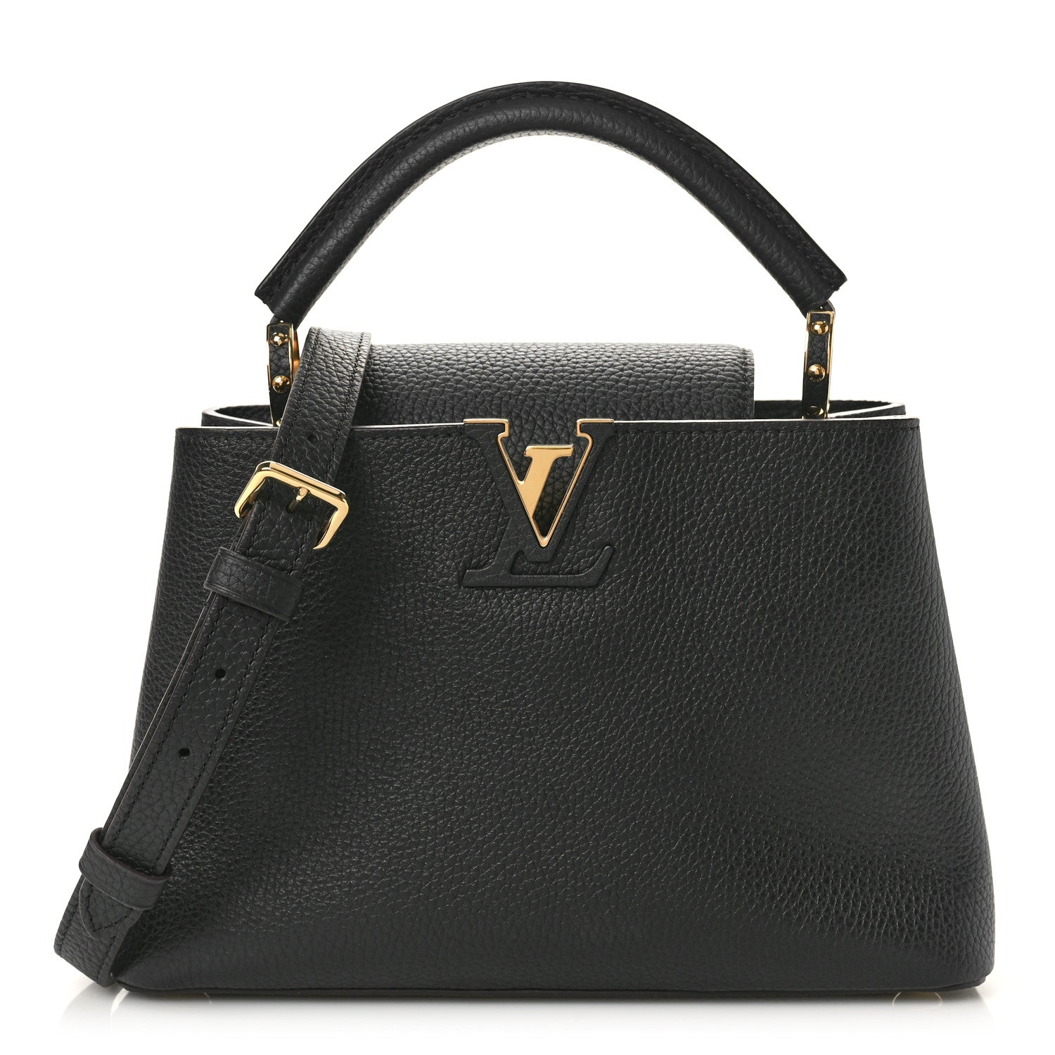 Louis Vuitton Taurillon Capucines BB Black 1 of 9
