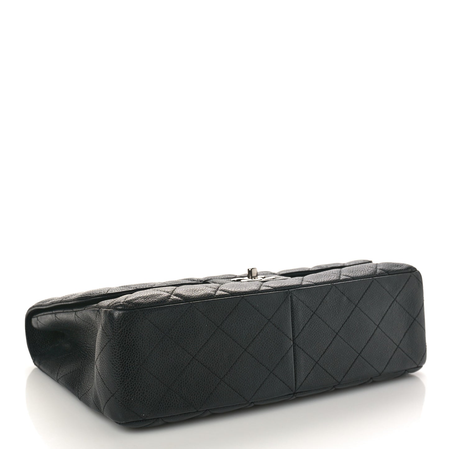 Caviar Quilted Jumbo Single Flap Black