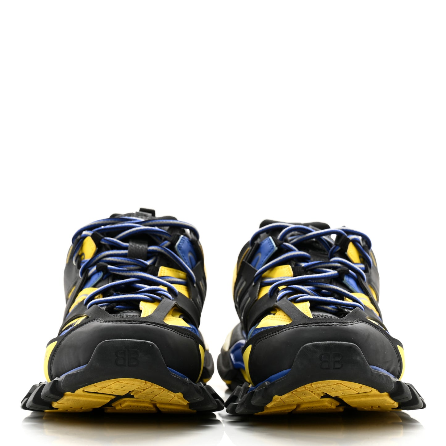 Mesh Nylon Mens Track Sneakers 42 Black Yellow Blue
