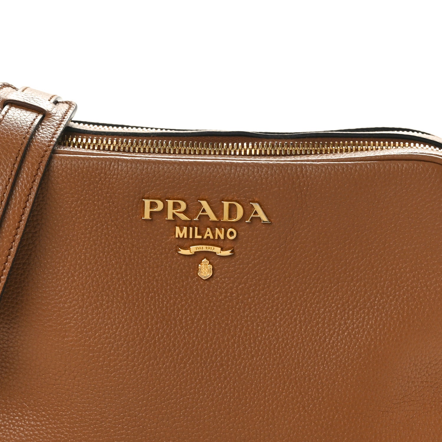 Prada Vitello Phenix Camera Bag Caramel 7 of 9