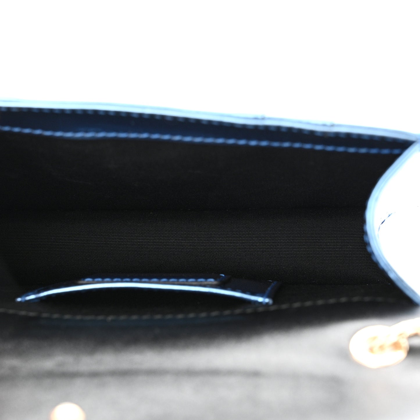 Metallic Calfskin Small Serpenti Forever Snake Strap Crossbody Bag Blue