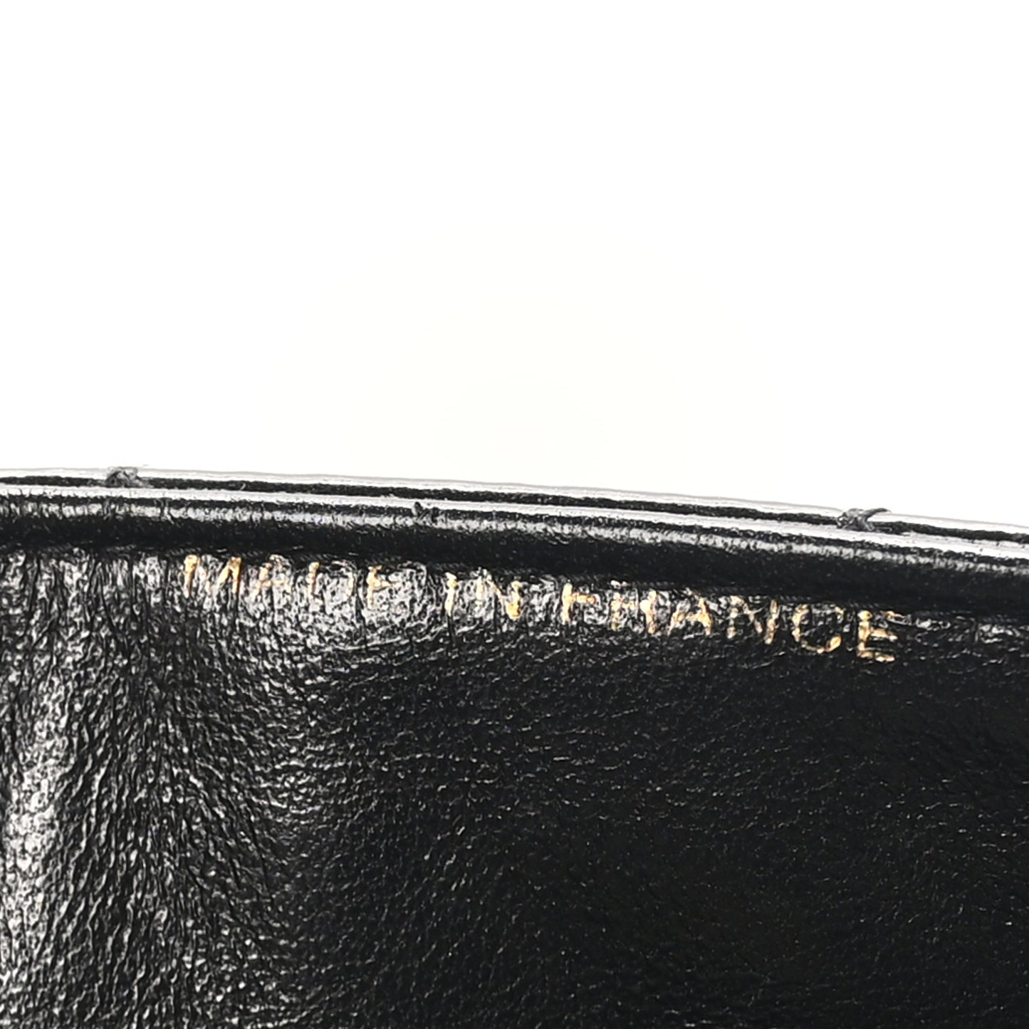 Patent Quilted Small Double Sided Flap Black