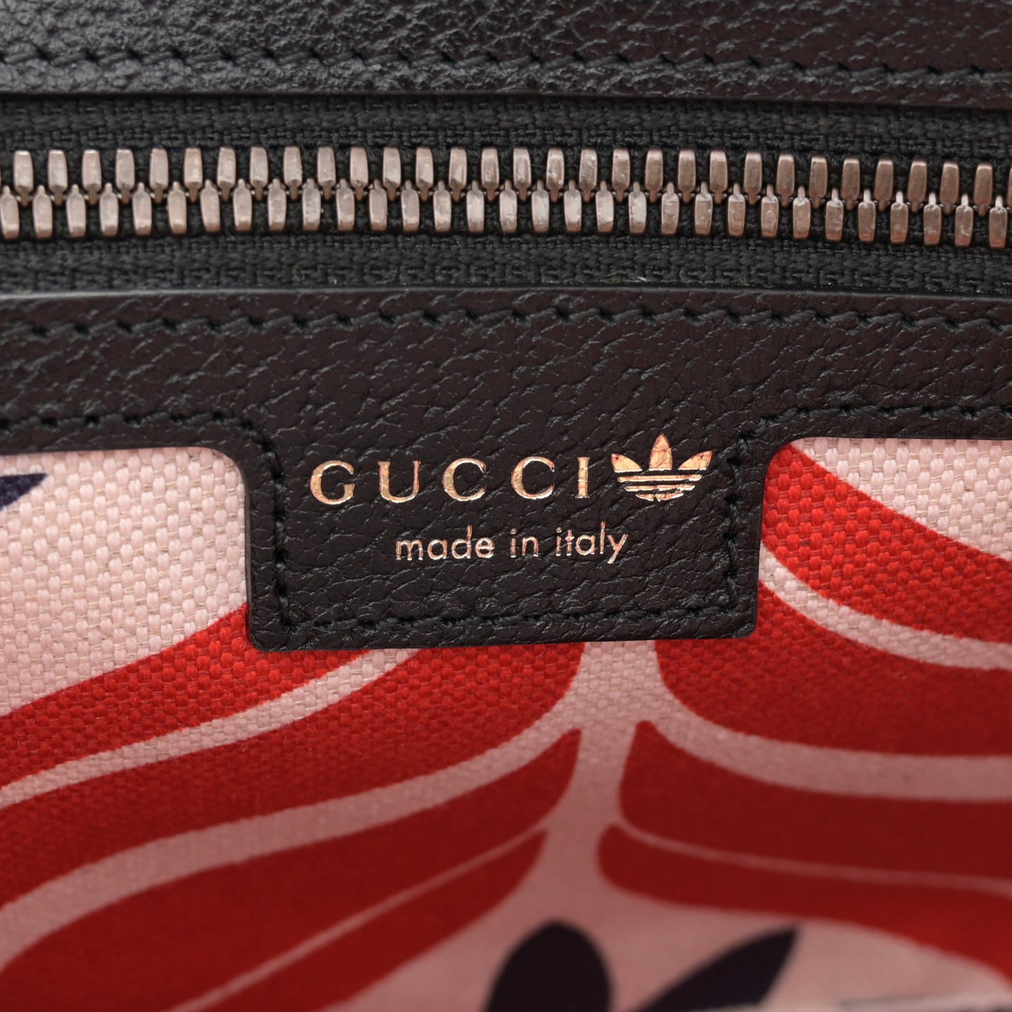 X ADIDAS Textured Dollar Calfskin Belt Bag Black