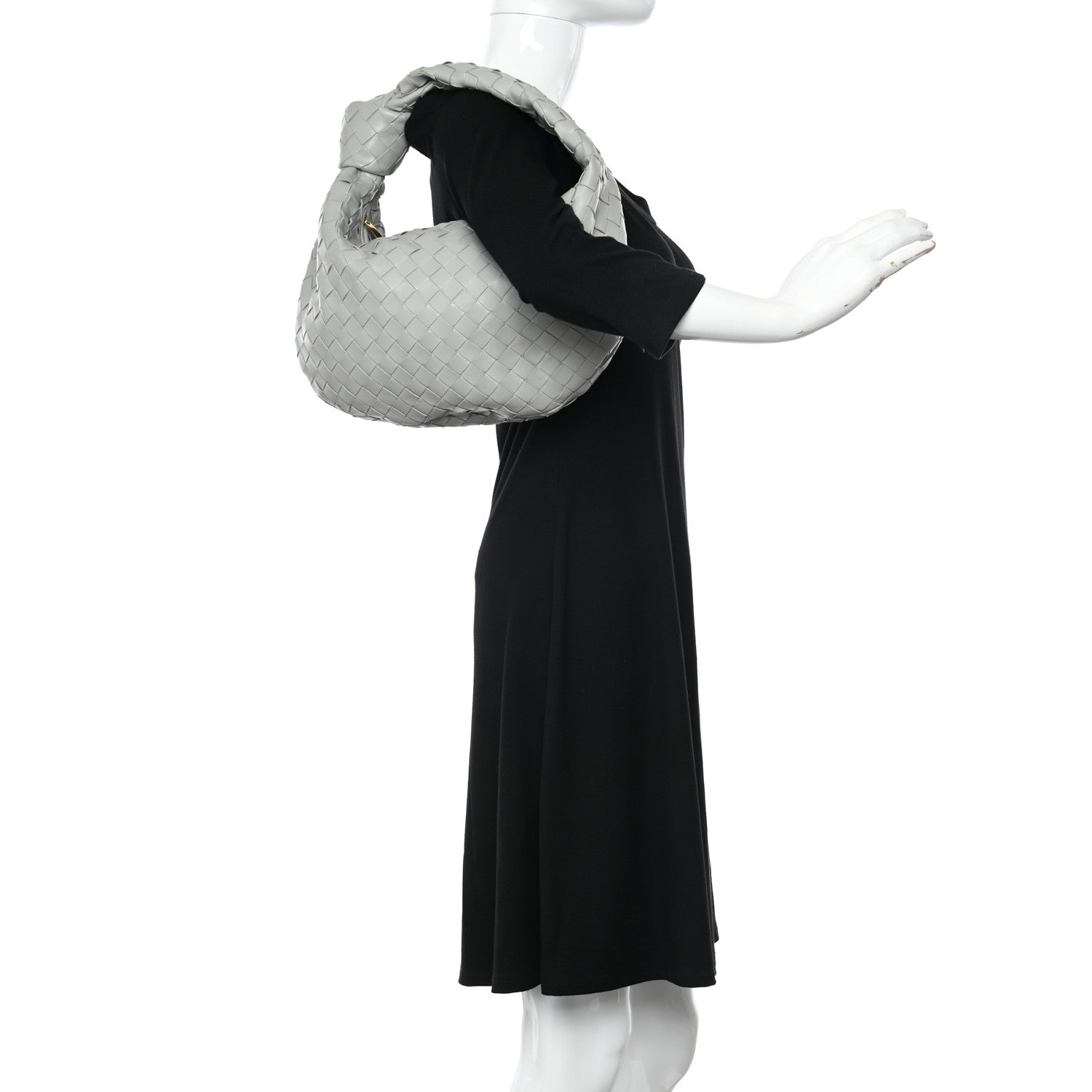 Bottega Veneta Nappa Intrecciato Teen Jodie Agate Grey 2 of 10