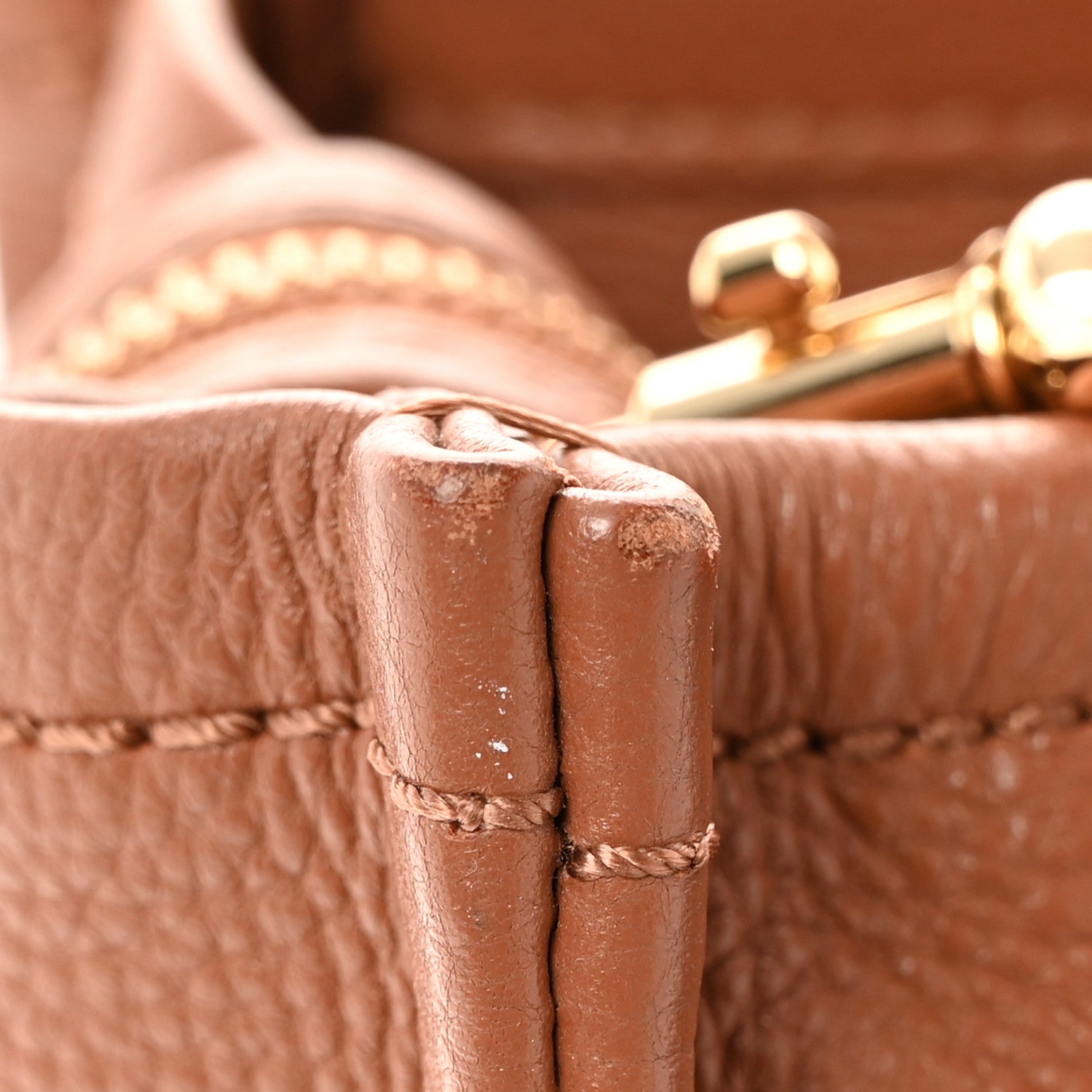 Marc Jacobs Grained Calfskin Medium The Tote Bag Argan Oil 18 of 19