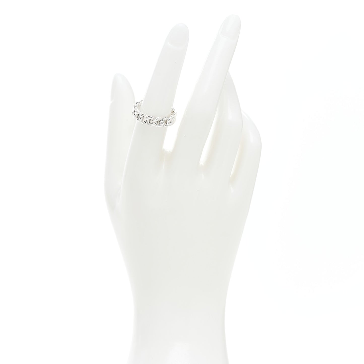 Sterling Silver Narrow Belmont Curb Link Ring 53 6.25