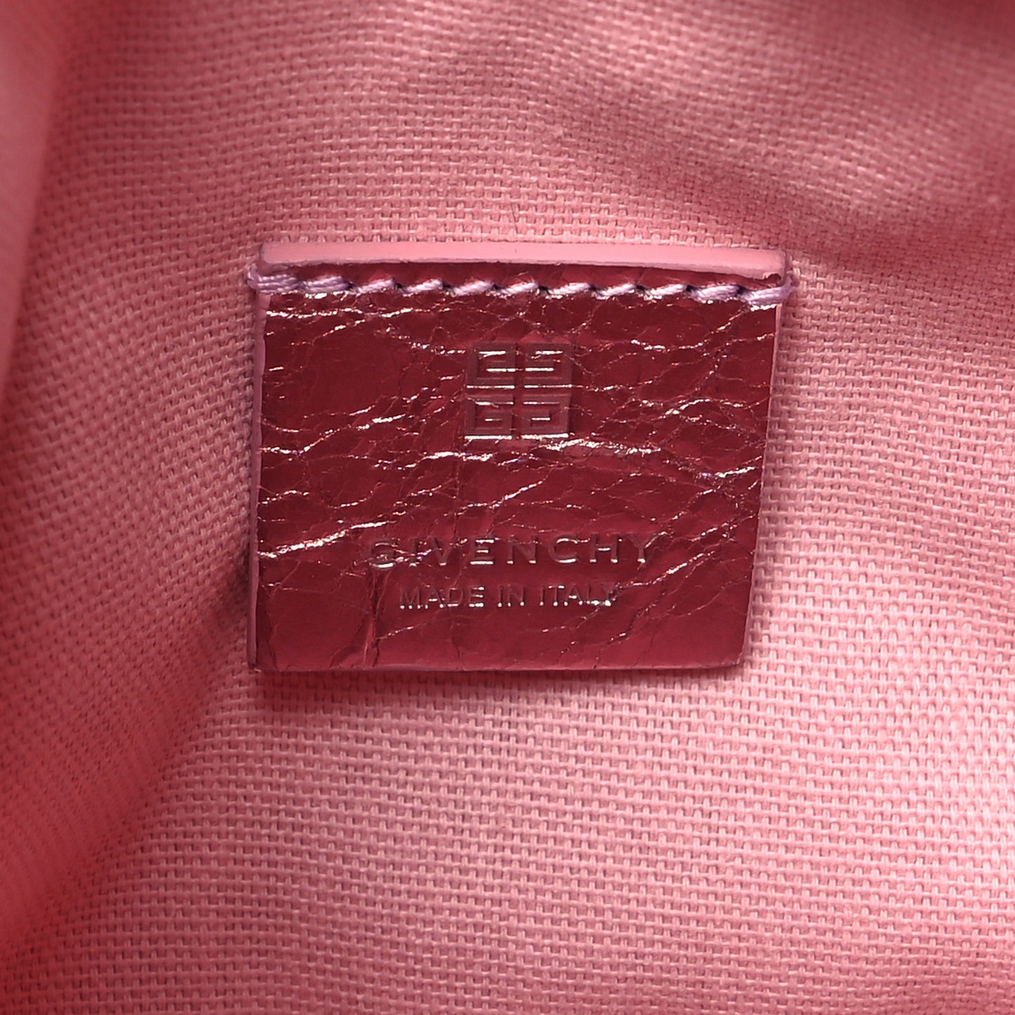 Metallic Calfskin Mini Voyou Bag Silk Pink
