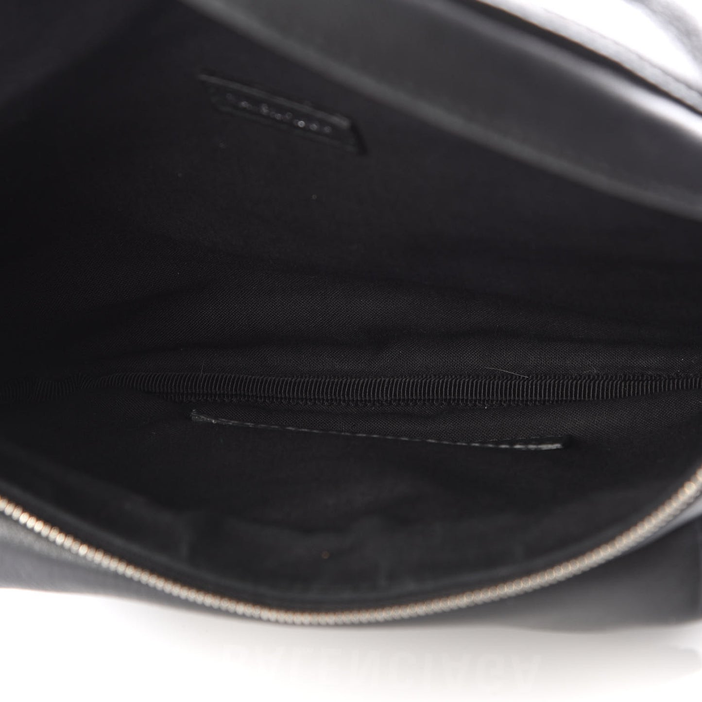 Smooth Calfskin Logo Large Everyday Beltpack Black White