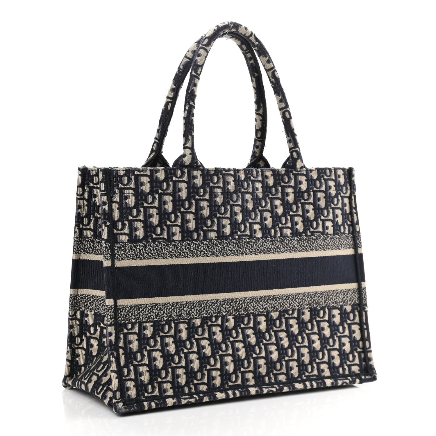 Christian Dior Oblique Medium Book Tote Blue Multicolor 3 of 12