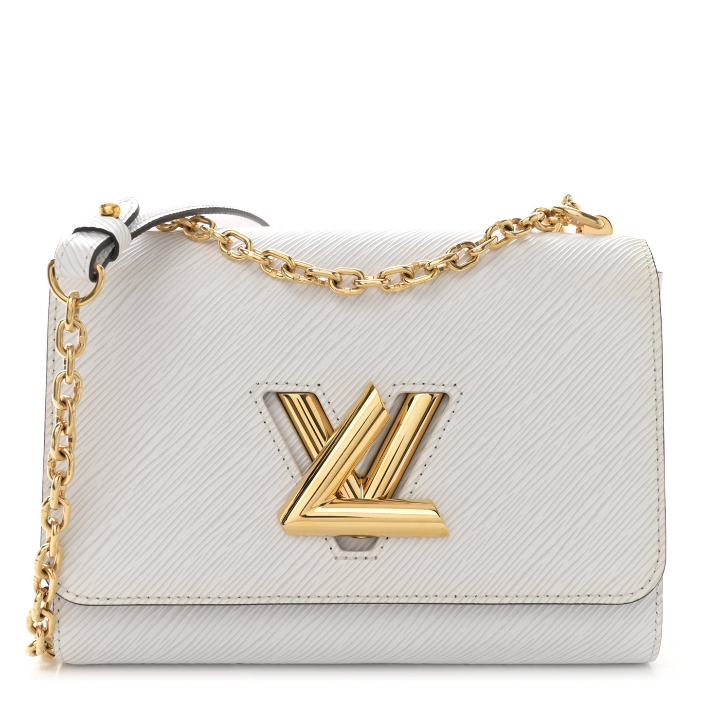 Epi Twist Shoulder Bag MM White
