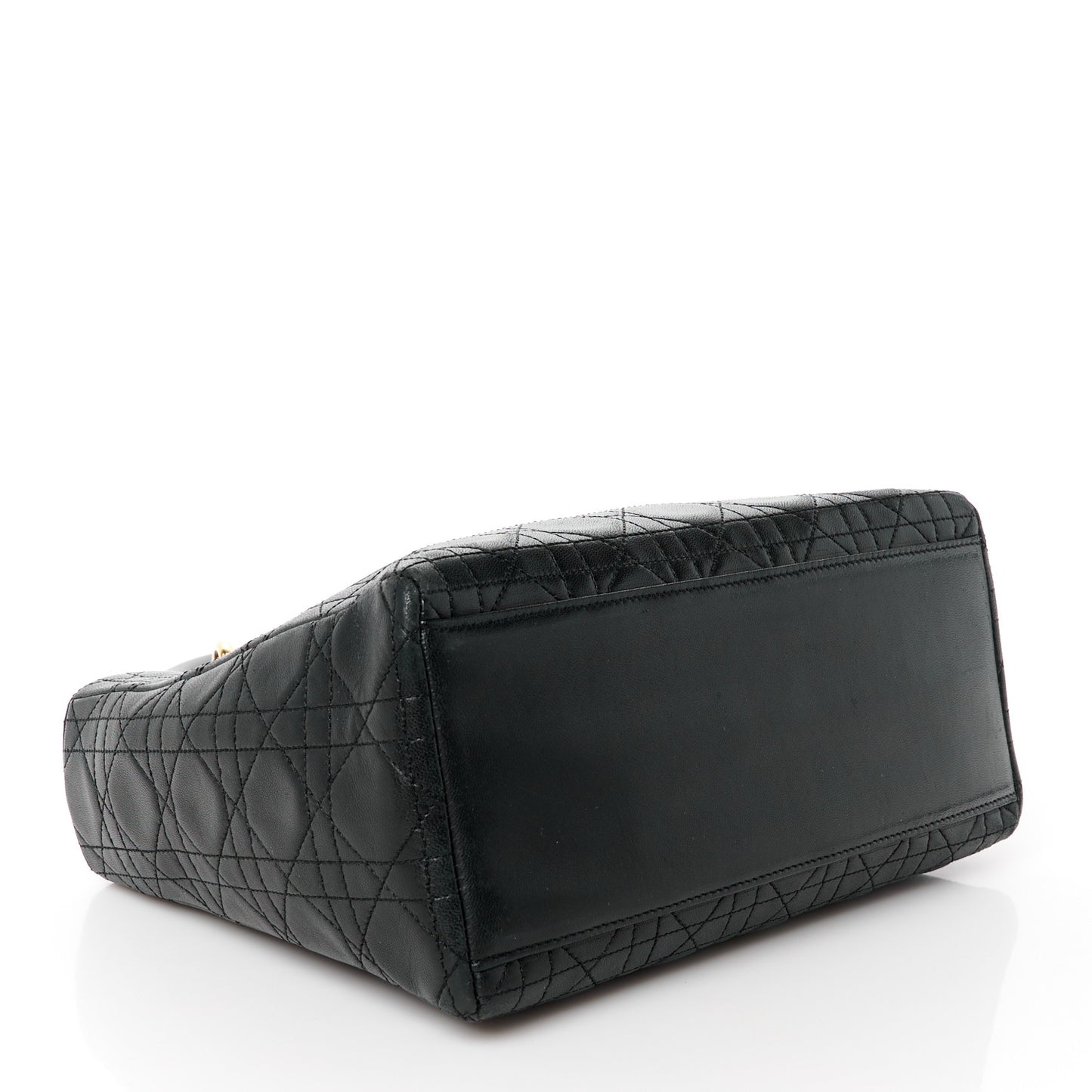 Lambskin Cannage Medium Lady Dior Black