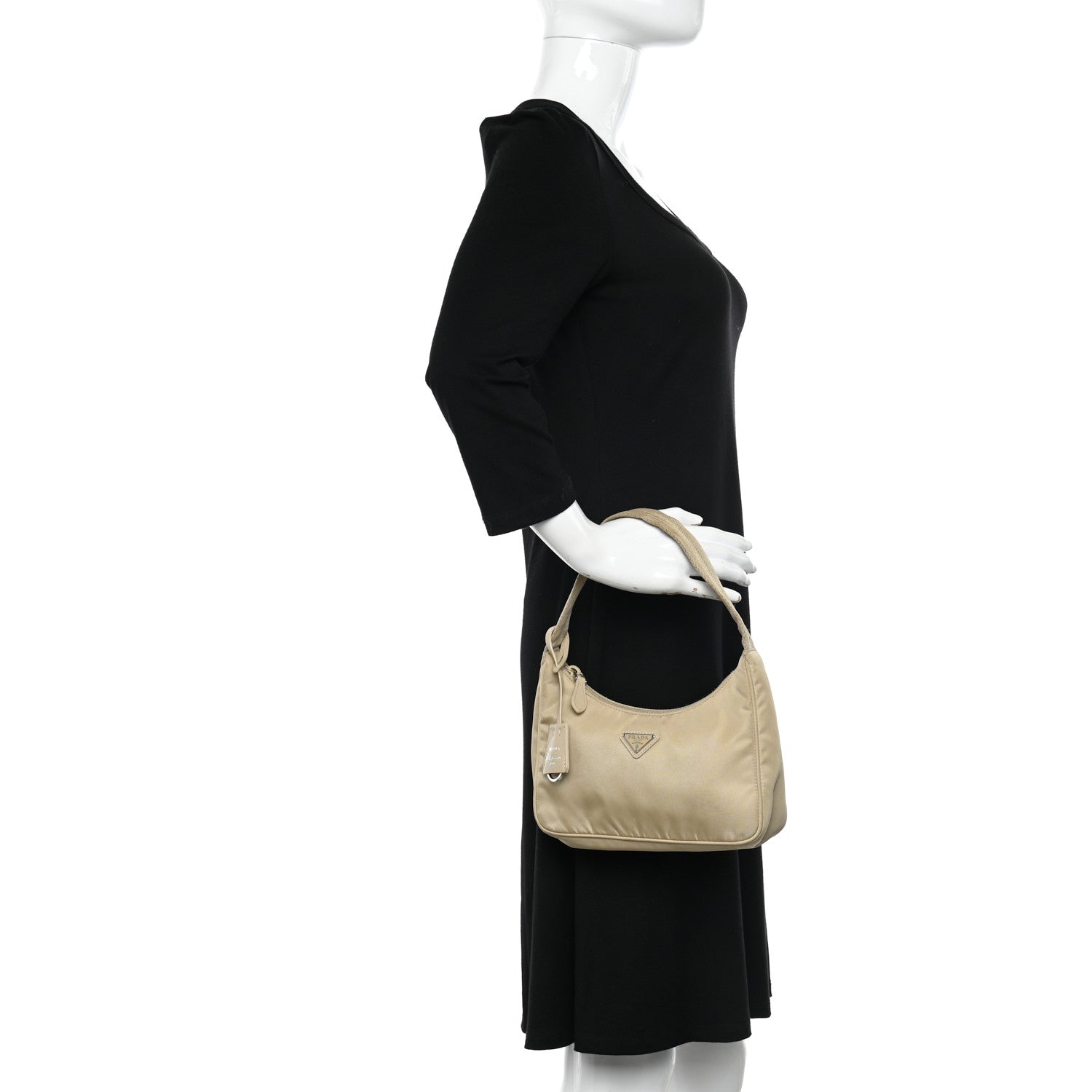 Prada Re-Nylon Saffiano Mini Re-Edition 2000 Bag Deserto 2 of 15