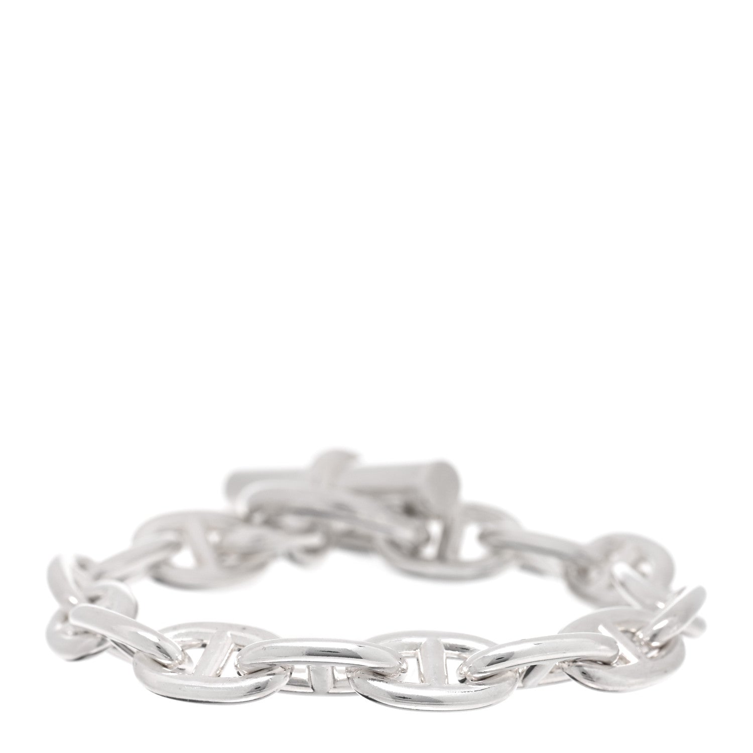 Hermes Sterling Silver MM Chaine D'Ancre Bracelet 1863027