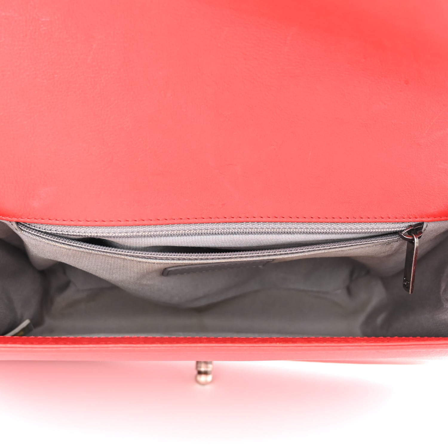 Chanel Calfskin Double Stitch New Medium Boy Flap Red 5 of 13