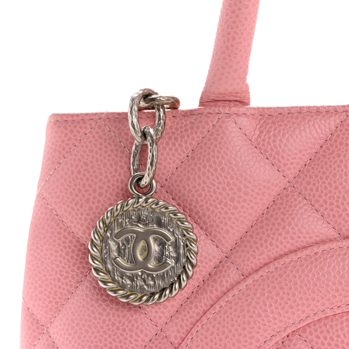Caviar Medallion CC Tote Light Pink