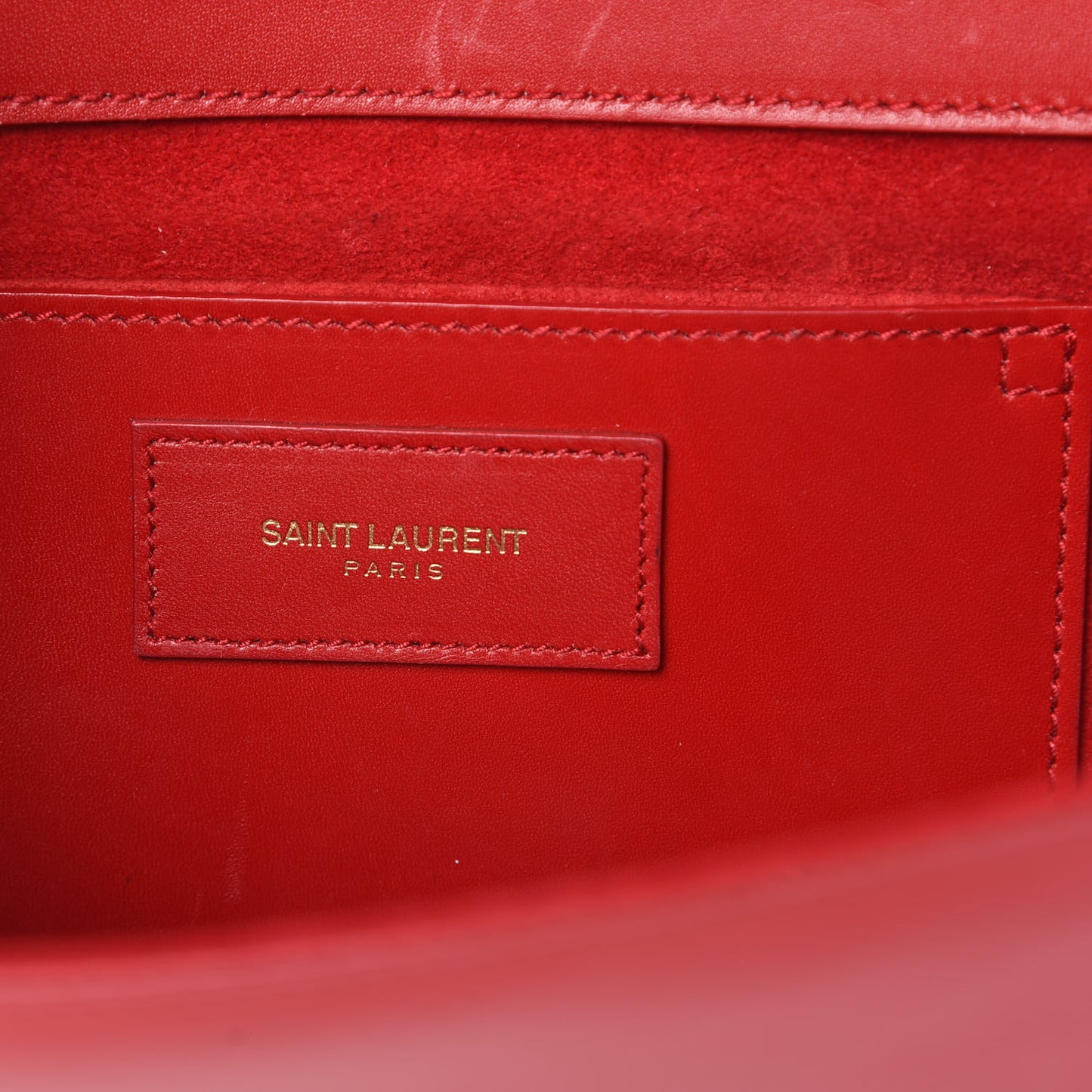 Calfskin Classic Monogram Cassandre Clutch Rouge Orient