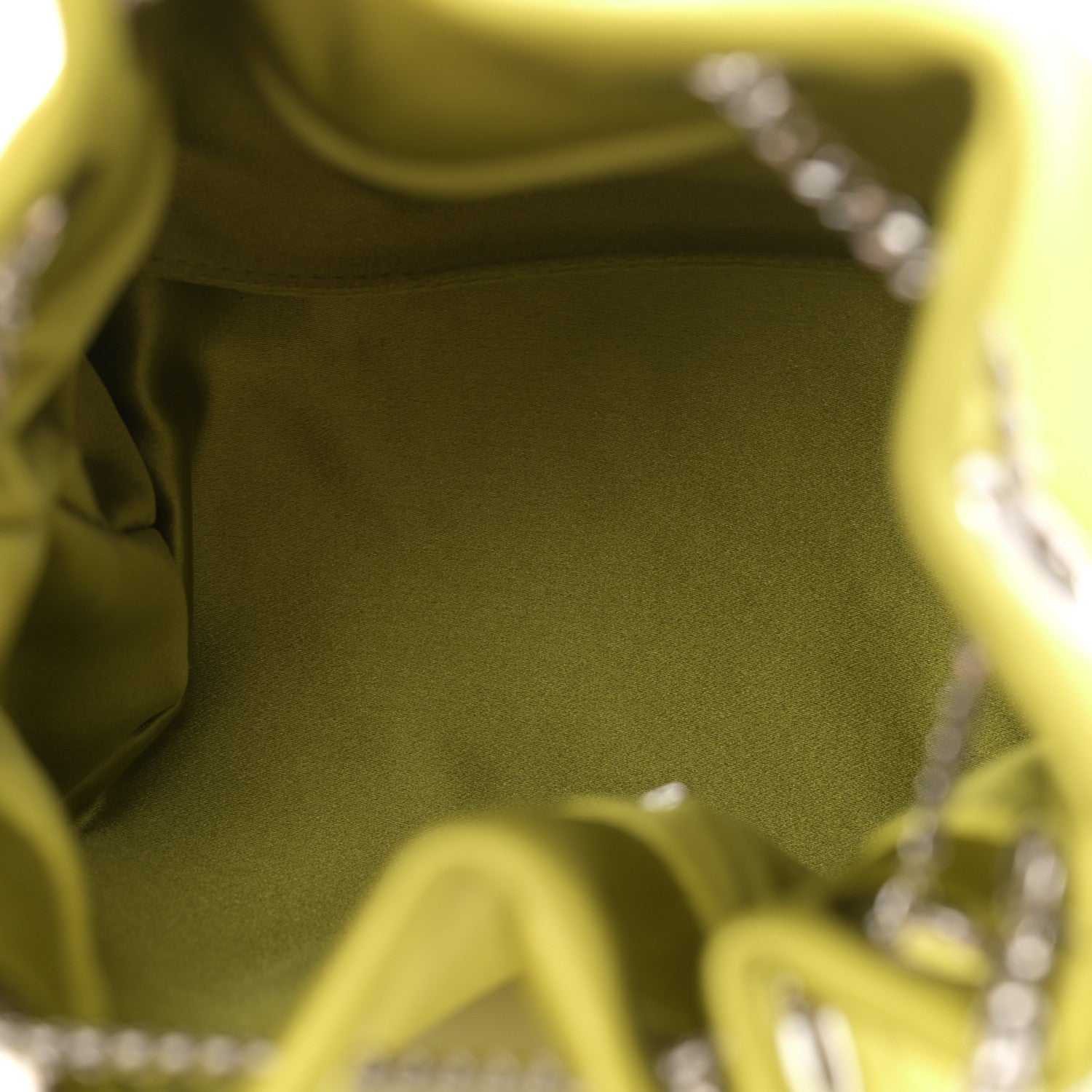 Jimmy Choo Satin Crystal Embellished Bon Bon Bag Lime 5 of 12