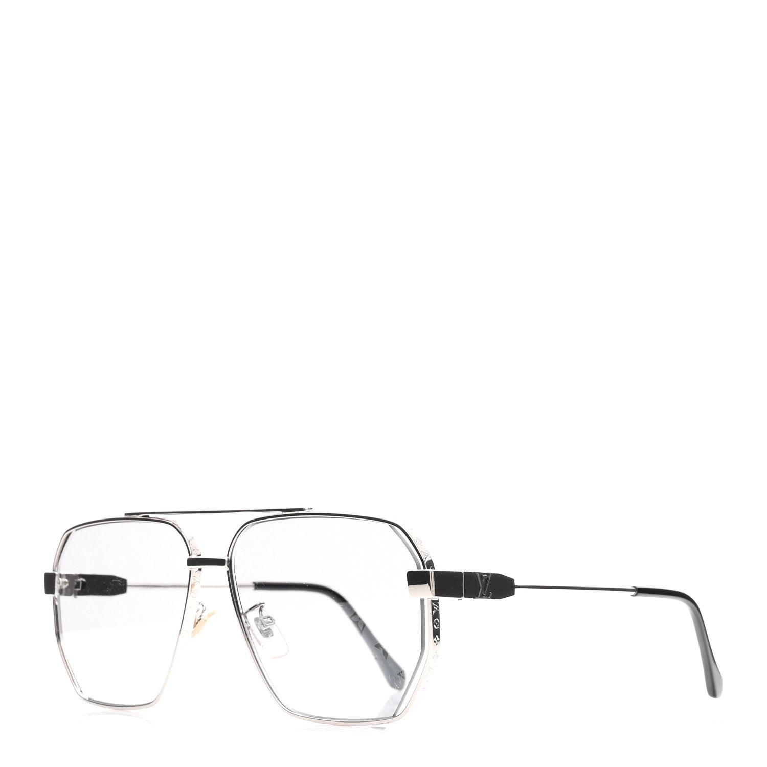 Louis Vuitton Metal LV Monogram Sunglasses Z1834U Silver 1905784