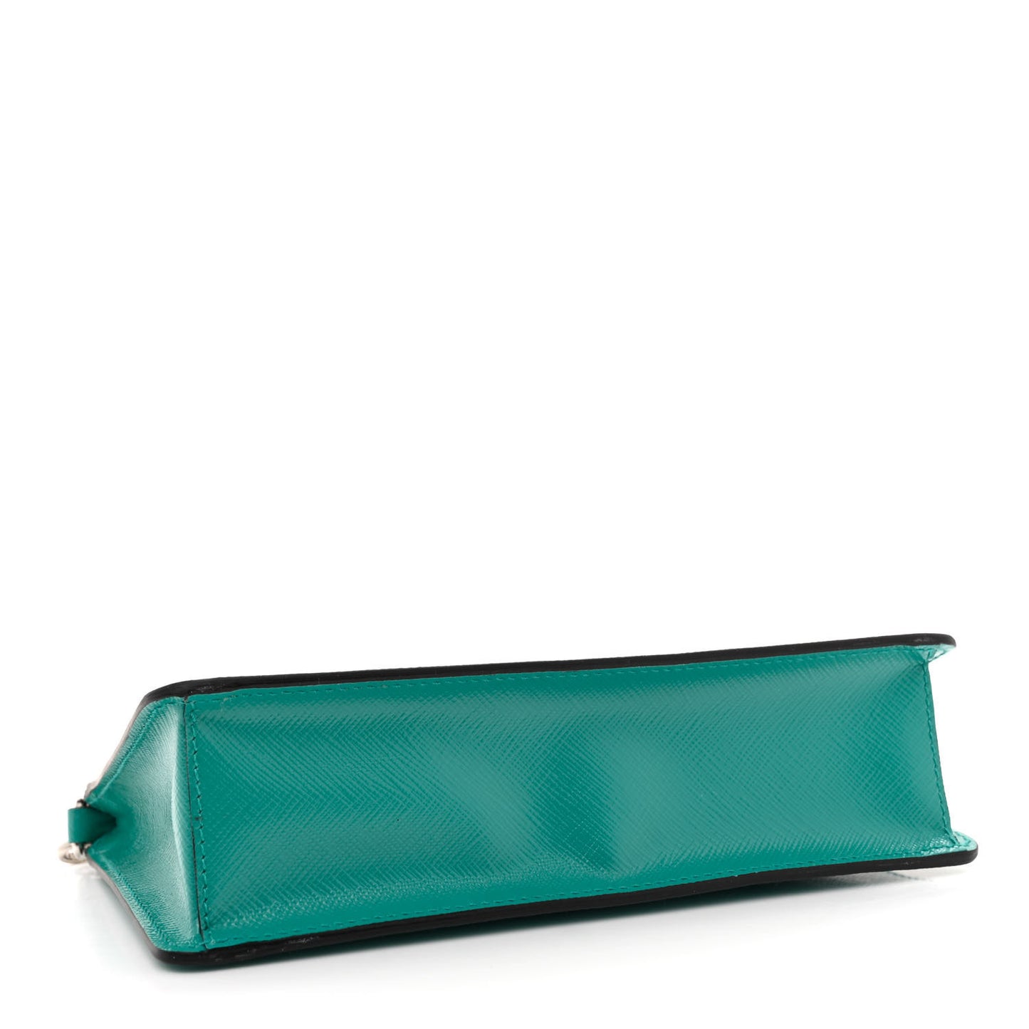 Saffiano Vernice Chain Crossbody Bag Assenzio