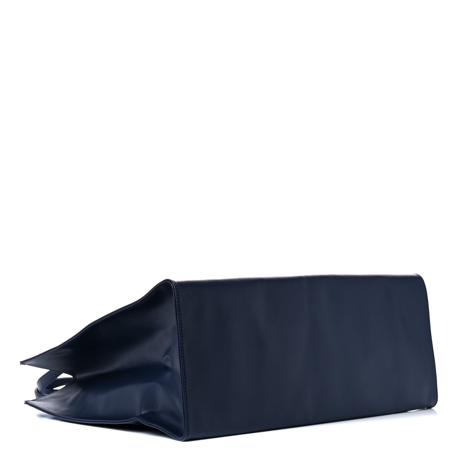 Telfar Vegan Leather Large Shopping Bag Navy 4 of 9
