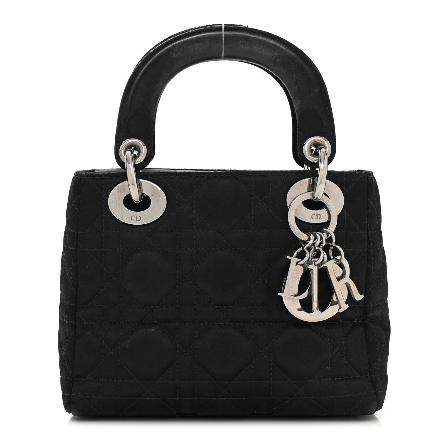 Christian Dior Satin Cannage Mini Lady Dior Black 1 of 12