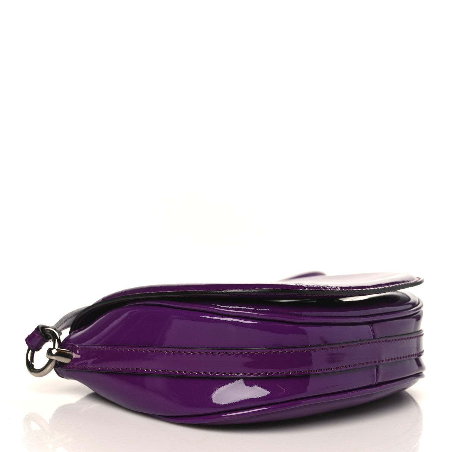Burberry Patent Small Leigh Crossbody Bag Beetroot 4 of 9