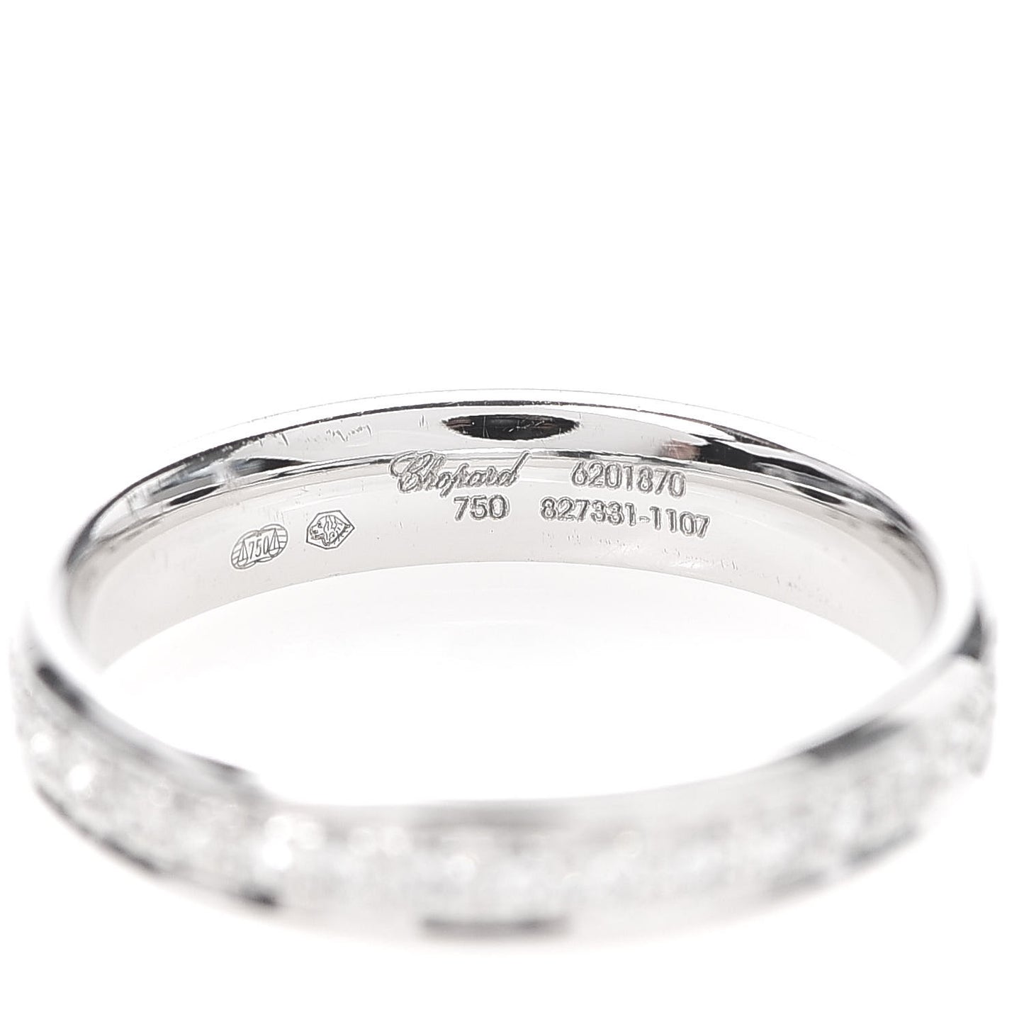 18K White Gold Diamond .51ct 3.5mm Wedding Band Ring 50 5.25