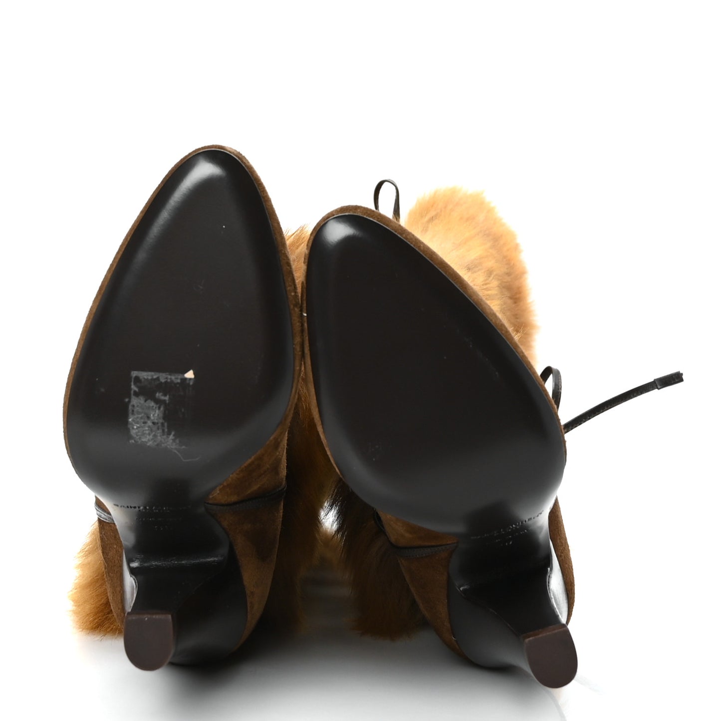 Suede Faux Fur Jokull 105 Over The Knee Boots 36 Brown