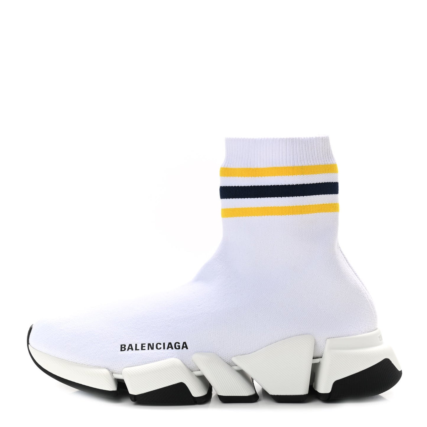 Technical 3D Recycled Knit Striped Womens Speed 2.0 Sneakers 39 White Multicolor