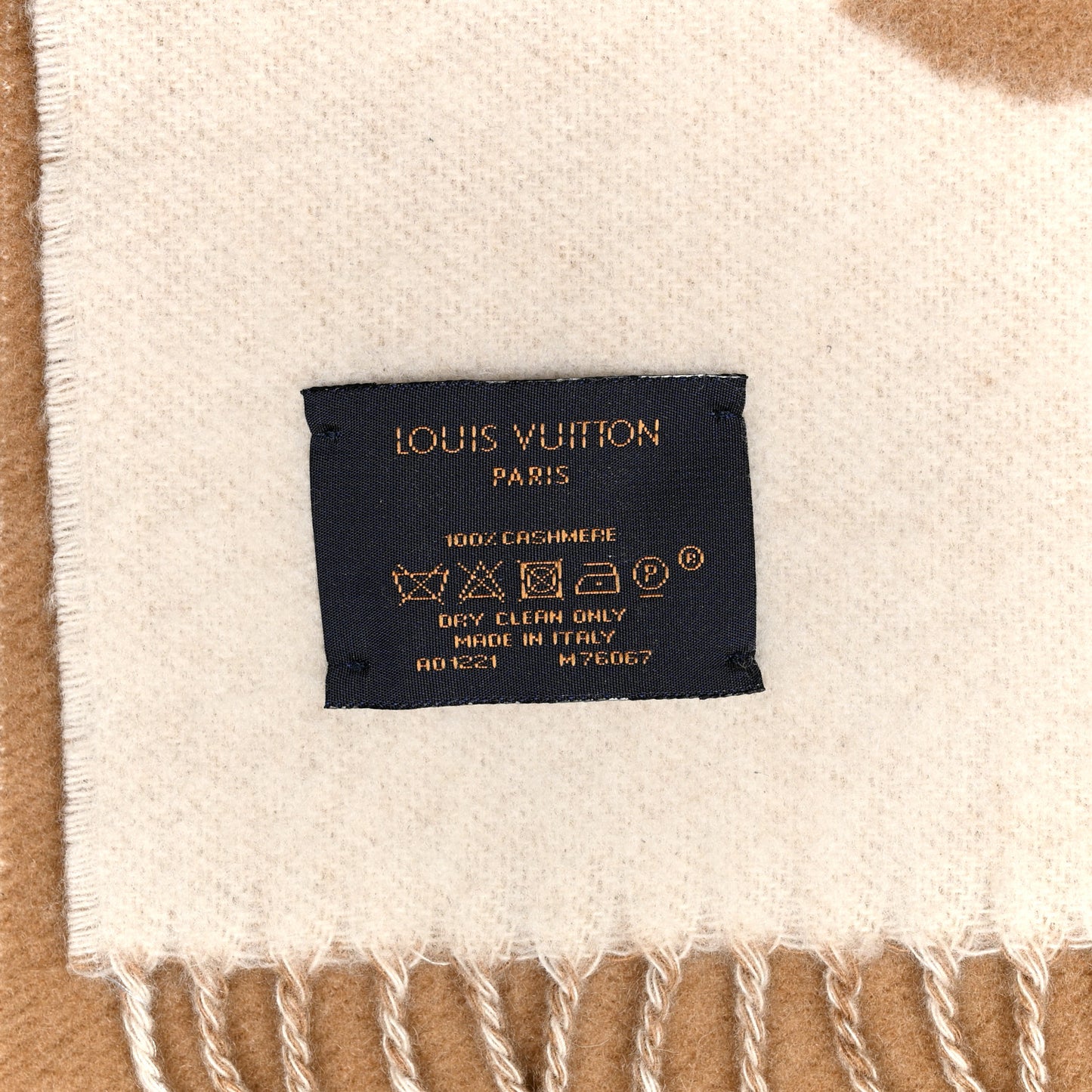 Cashmere Monogram Reykjavik Scarf Sable