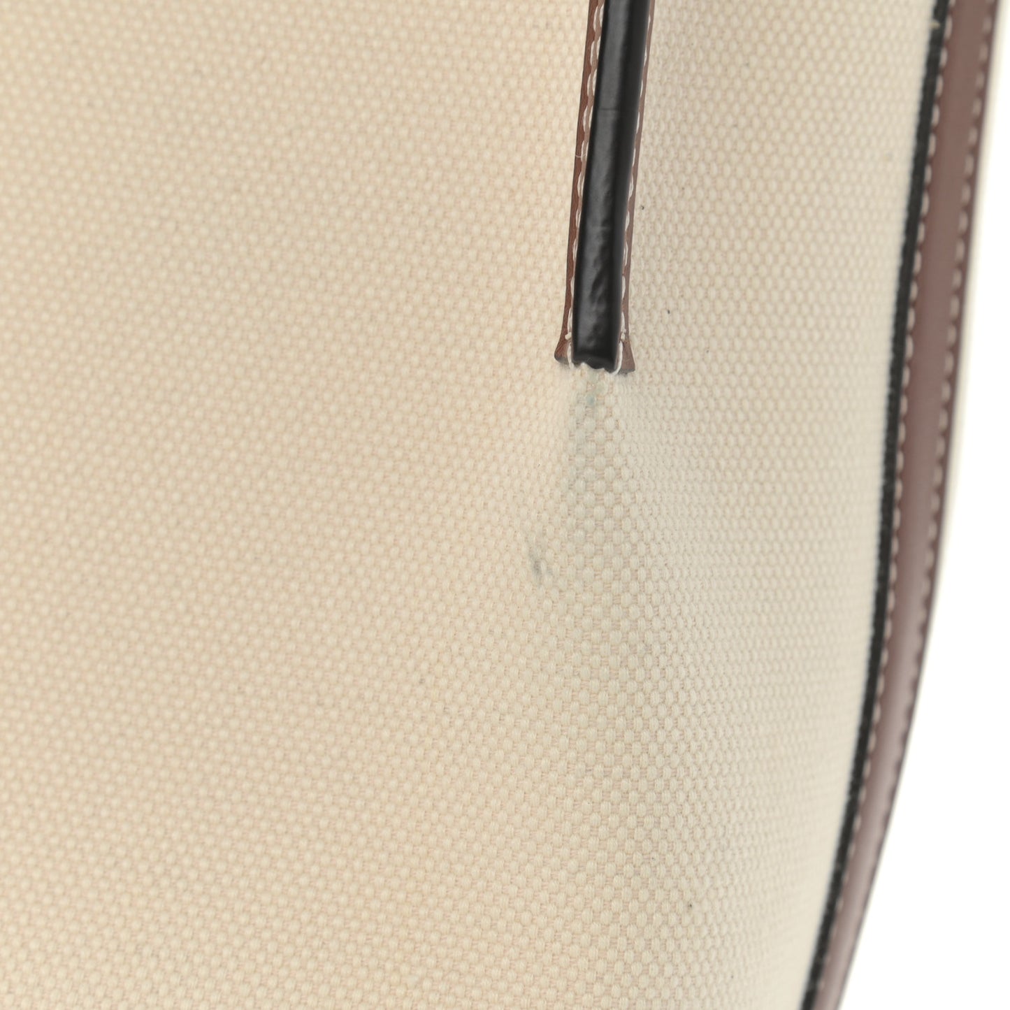 Canvas Cotton Small Peggy Bucket Bag Natural Gold