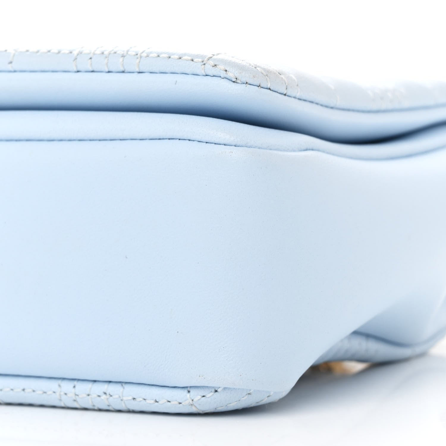 Burberry Lambskin Quilted Small Lola Bag Pale Blue 11 of 12