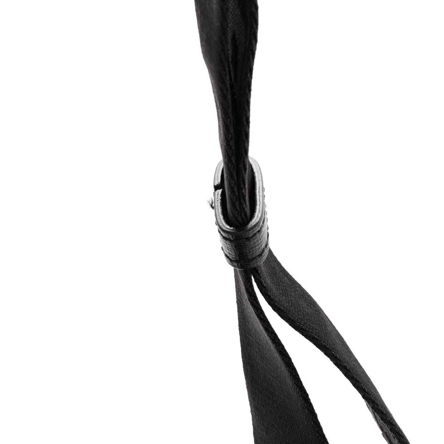 Saffiano Striped Diag Belt Bag Black