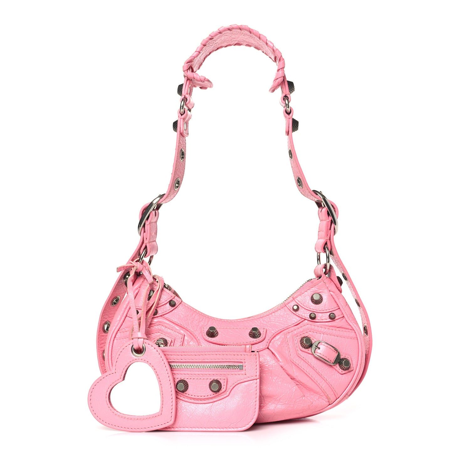 Agneau Arena Le Cagole Shoulder Bag XS Candy Pink