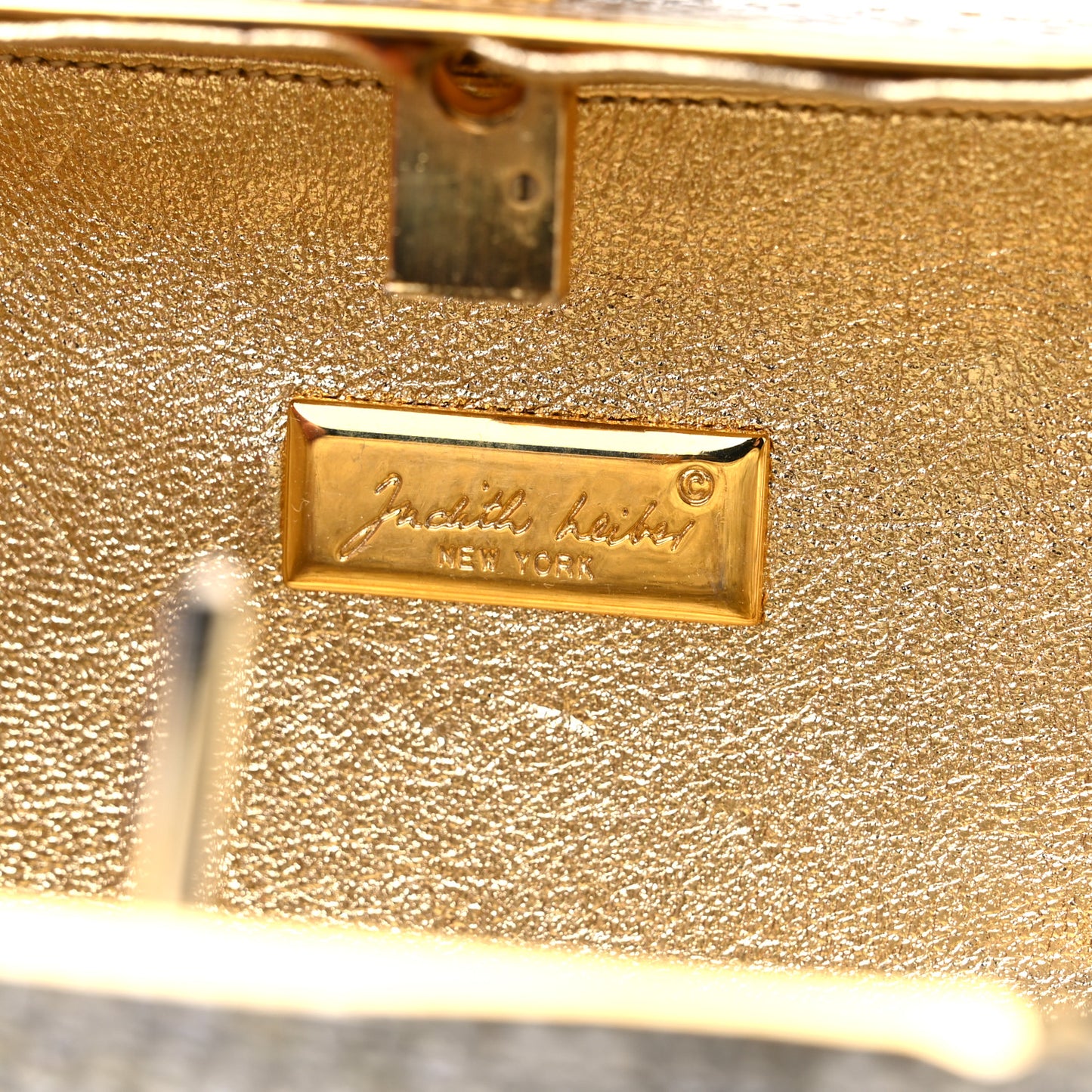 Swarovski Crystal Minaudiere Clutch Gold Silver