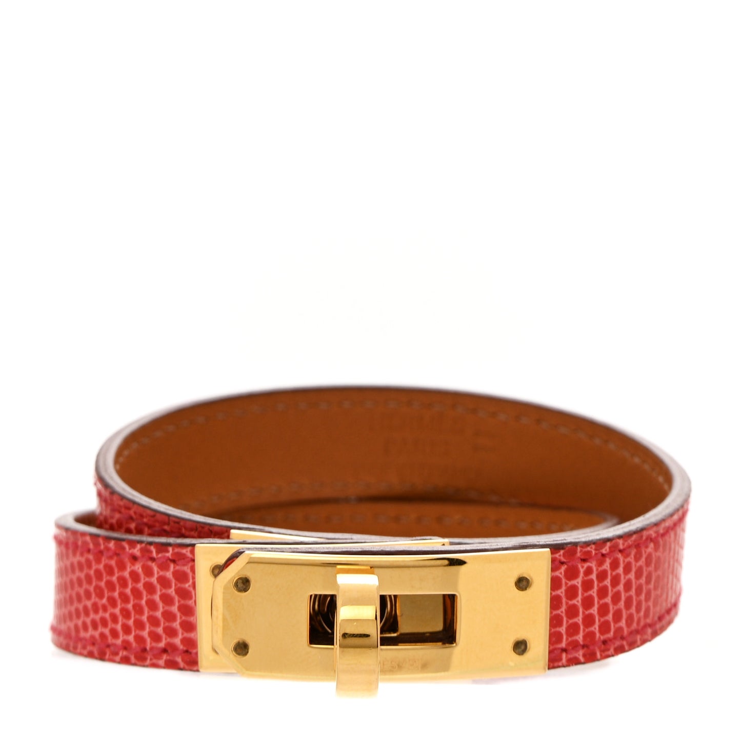 Lizard Kelly Double Tour Bracelet S Bougainvillea