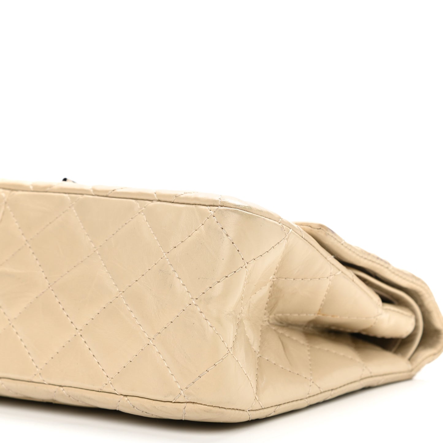 Aged Calfskin Quilted 2.55 Reissue 226 Flap Light Beige