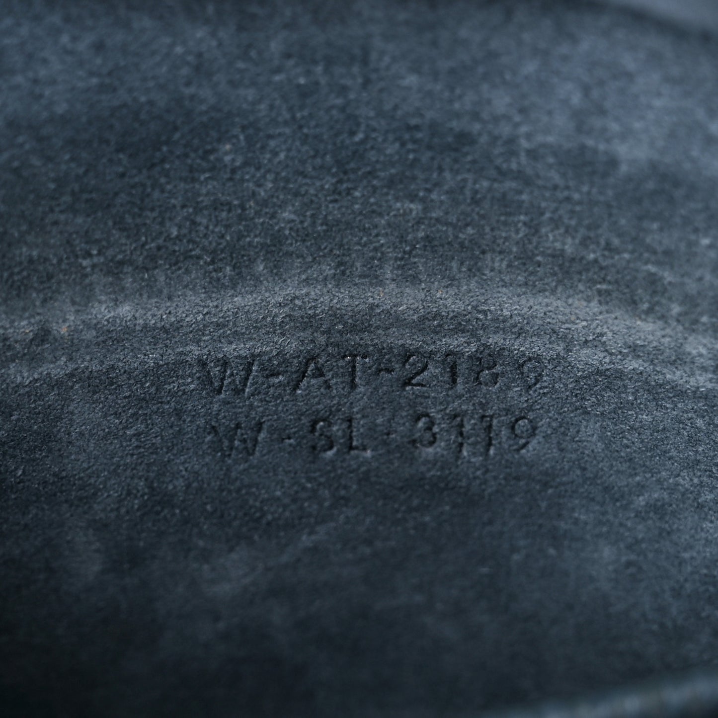 Drummed Calfskin Nano Luggage Petrol